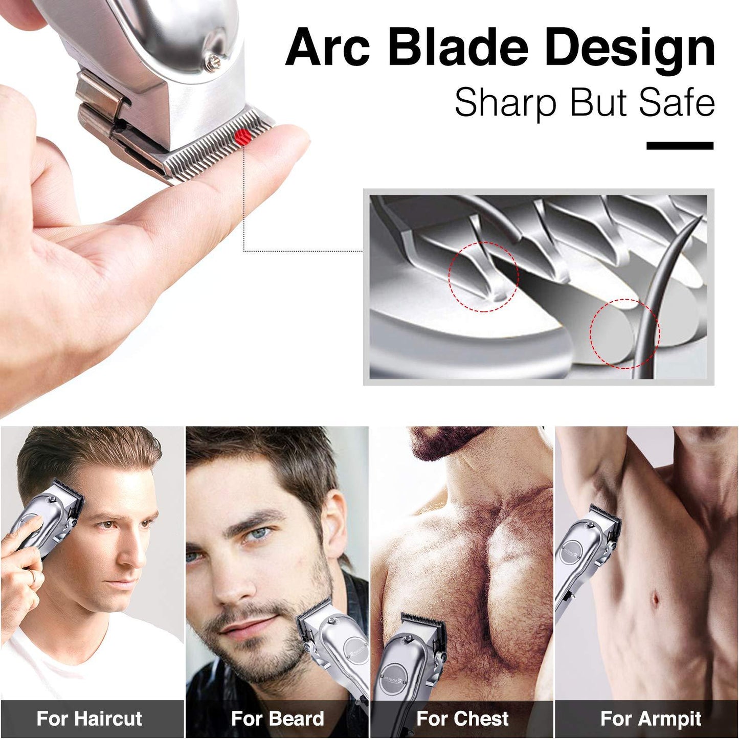 Men Hair Trimmer 3 in 1 (Waterproof )