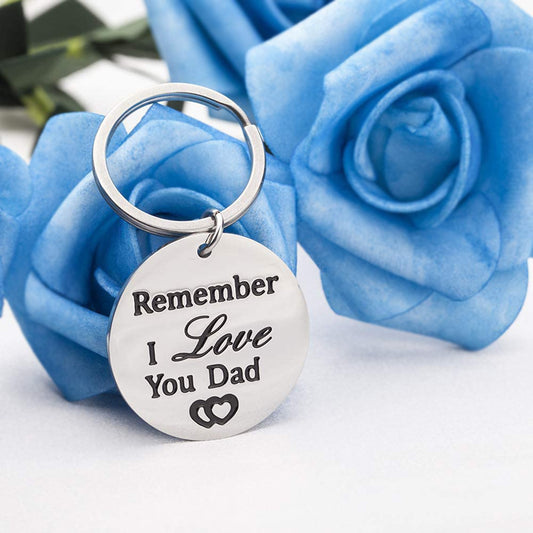 Stainless Steel Father's Day Key Ring